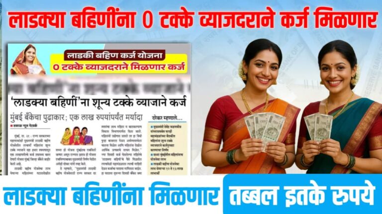 लाडक्या बहिणींना कमी सिबील स्कोरवर मिळणार पर्सनल लोन : Low cibil score loan up to 60000